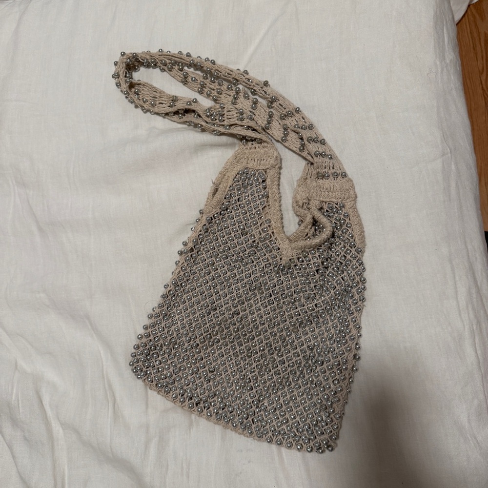 Silver Pearl Tote Bag